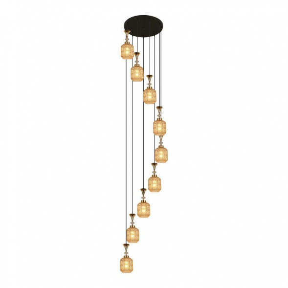 Подвесная люстра Reluce 02003-0.9-09 Amber