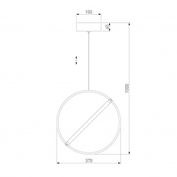 Подвесной светодиодный светильник Eurosvet Element 90281/1 бронза