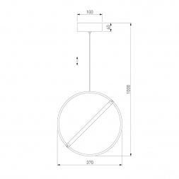 Подвесной светодиодный светильник Eurosvet Element 90281/1 бронза