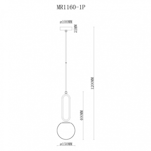 Подвесной светильник MyFar Pierre MR1160-1P