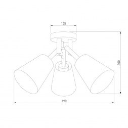 Потолочная люстра TK Lighting 665 Vaio 3
