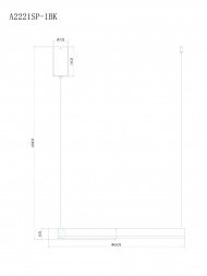 Подвесной светодиодный светильник Arte Lamp Veritate A2221SP-1BR