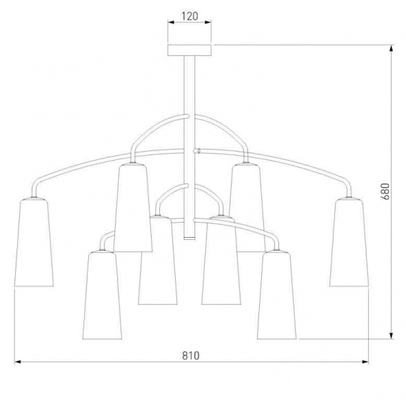 Подвесная люстра Eurosvet Omber 70137/8 латунь