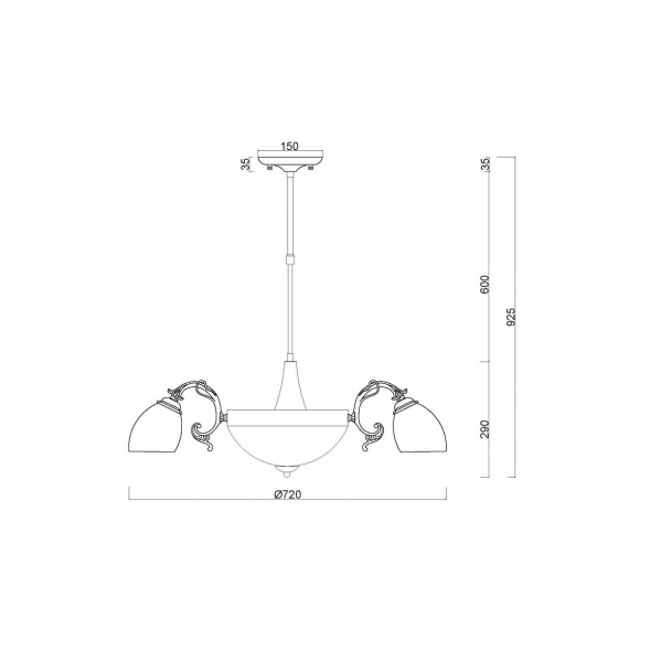 Потолочная люстра MyFar Biene MR1523-8C