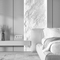 Выключатель Werkel одноклавишный с подсветкой серебро W1110165 4690389195501