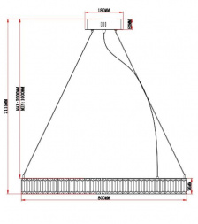 Подвесной светодионый светильник Moderli Asti V10734-PL