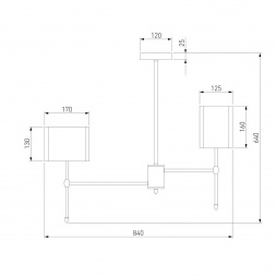 Подвесная люстра Eurosvet Notturno 60162/8 черный