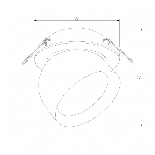 Встраиваемый светодиодный спот Elektrostandard Uno 25092/LED a065453