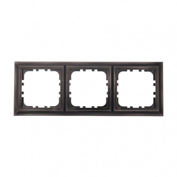 Рамка LK Studio 3-постовая (бронза-электро) CLASSIC 894327-1
