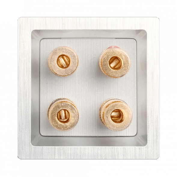 Акустическая розетка Werkel х4 перламутровый рифленый WL13-AUDIOx4 4690389124273