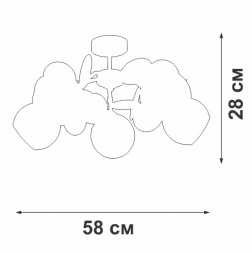 Люстра Vitaluce V2058-0/5PL