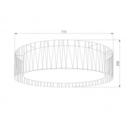 Потолочный светильник TK Lighting 1658 Harmony Black