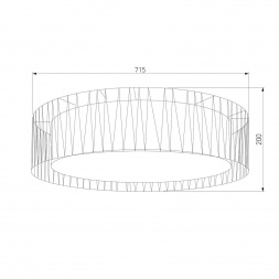 Потолочный светильник TK Lighting 1658 Harmony Black