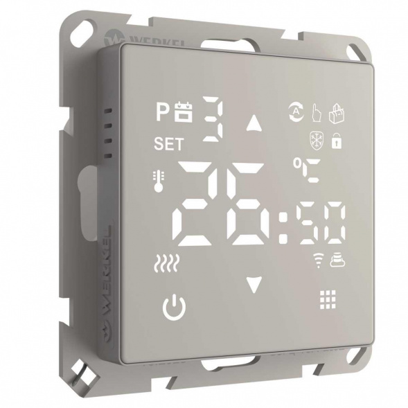 Терморегулятор умный сенсорный для теплого пола Werkel W1151217 дымчатый 4690389201165