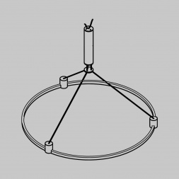 Основание круглое для трековых светильников Maytoni Technical Flarity TFC-Flar-H01-B