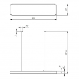 Подвесной светодиодный cветильник Geometria ЭРА Block SPO-111-B-40K-060 60Вт 4000К черный Б0050539