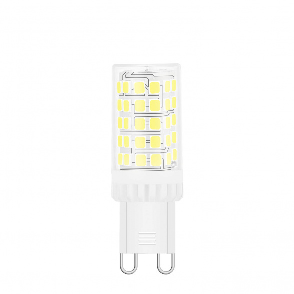 Лампа светодиодная Gauss G9 5,5W 6500K прозрачная 107009306