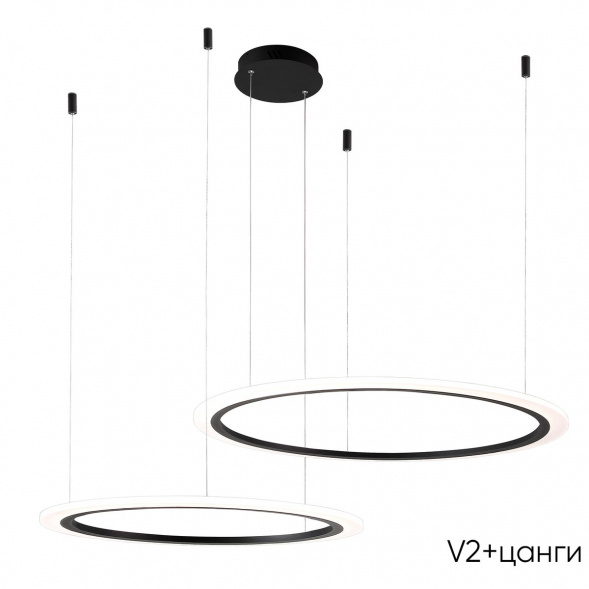 Подвесной светодиодный светильник Crystal Lux Manzana SP53W Led  Black