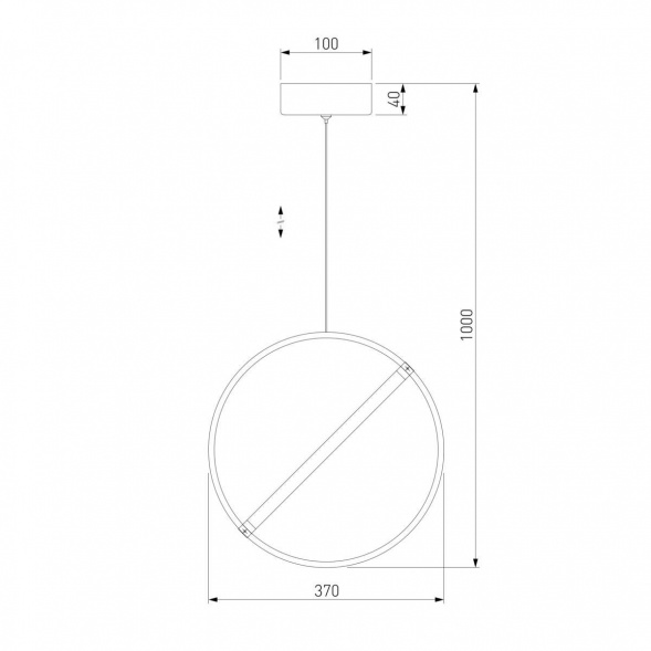 Подвесной светодиодный светильник Eurosvet Element 90281/1 хром