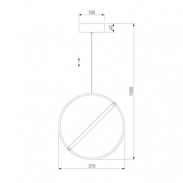 Подвесной светодиодный светильник Eurosvet Element 90281/1 хром