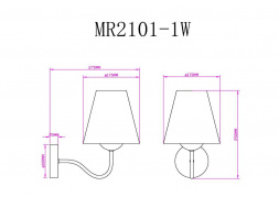Бра MyFar Charlotte MR2101-1W