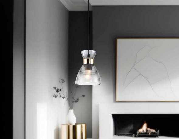 Светильник подвесной со стеклянным плафоном Ambrella light Traditional TR3406