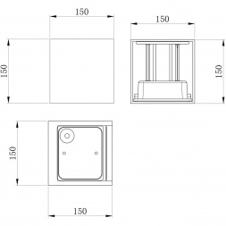 Уличный настенный светодиодный светильник Maytoni Fulton O572WL-L20GR3K