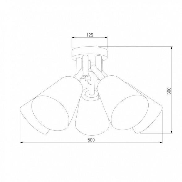 Потолочная люстра TK Lighting 666 Vaio 5