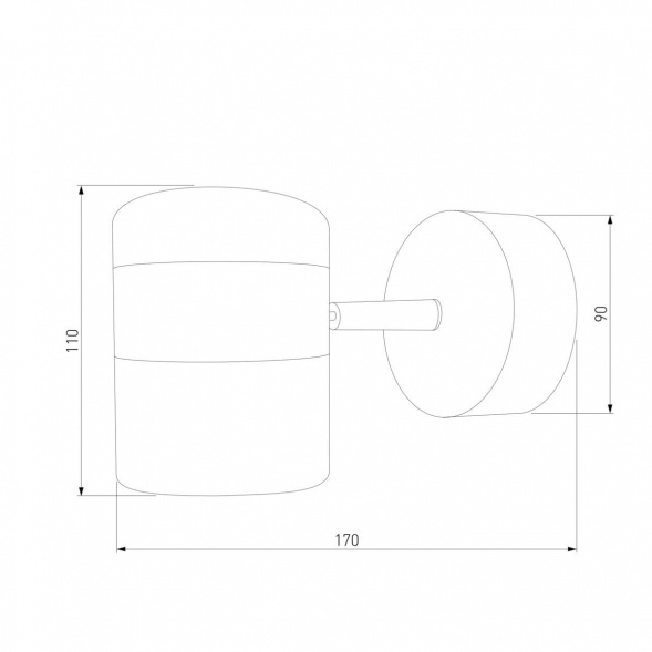 Настенный светодиодный светильник Eurosvet 20165/1 LED золото/белый