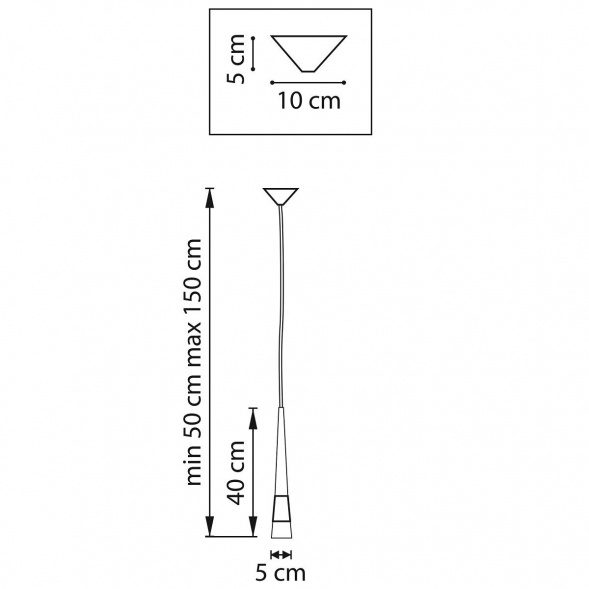 Подвесной светодиодный светильник Lightstar Cone 757011
