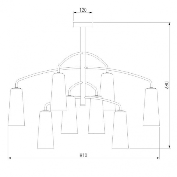 Подвесная люстра Eurosvet Omber 70137/8 хром