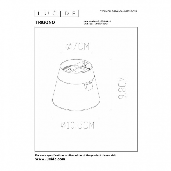 Спот Lucide TRIGONO 09935/01/31
