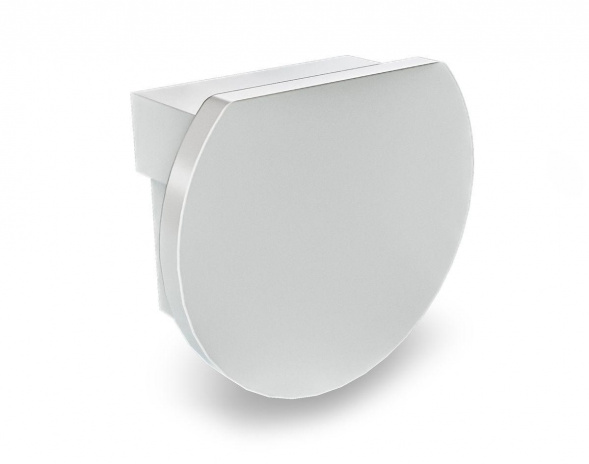 Профиль круглый универсальный с рассеивателем серебро 1м. Apeyron 08-17