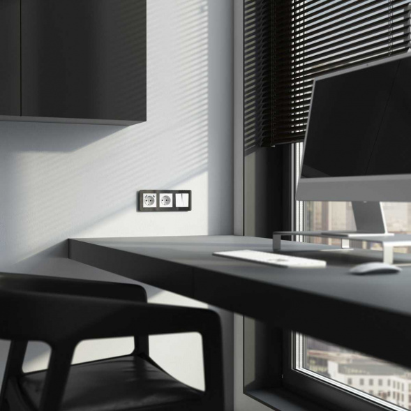 Выключатель Werkel двухклавишный проходной с подсветкой белый W1122101 4690389155222