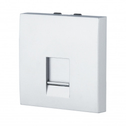 Накладка LK Studio для розетки телефонной, компьютерной RJ,45х45мм (серебристый металлик) LK45 853203-1