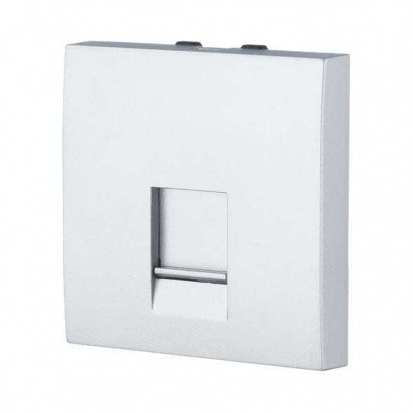 Накладка LK Studio для розетки телефонной, компьютерной RJ,45х45мм (серебристый металлик) LK45 853203-1