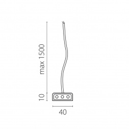 Подвод питания к 456ххх (1,5м) Trito Lightstar 456003