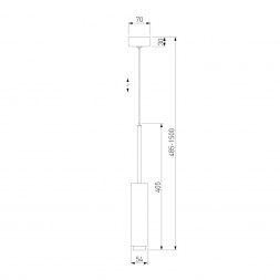 Подвесной светодиодный светильник Eurosvet Dante 50203/1 черный