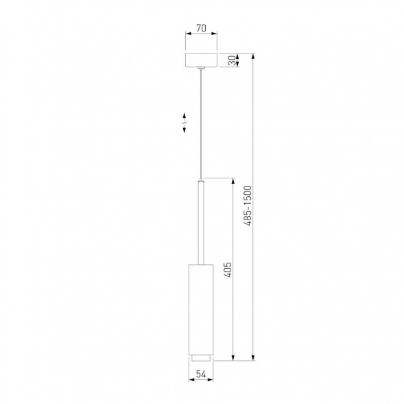 Подвесной светодиодный светильник Eurosvet Dante 50203/1 черный