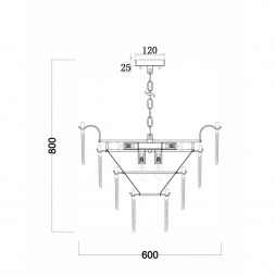 Подвесная люстра Freya Hloya FR5143PL-09G