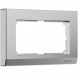 Рамка Werkel Stark для двойной розетки серебро W0081865 4690389194986
