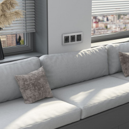 Рамка Werkel AluMax на 3 поста алюминий W0033506 4690389204067