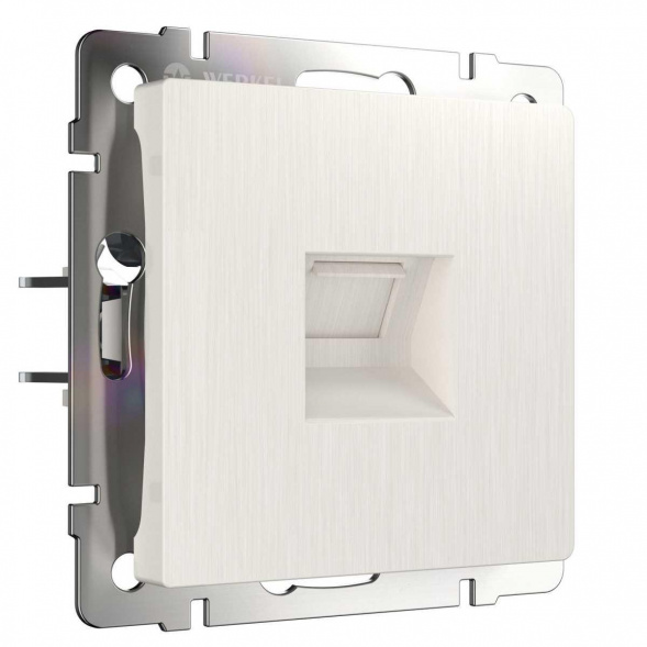 Розетка Werkel Ethernet RJ-45 перламутровый рифленый W1181013 4690389172717