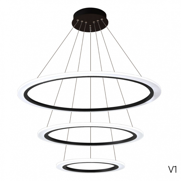 Подвесной светодиодный светильник Crystal Lux Manzana SP67W Led  Black