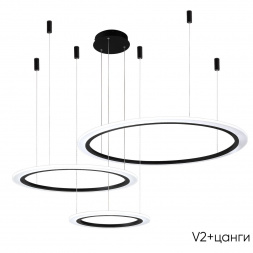 Подвесной светодиодный светильник Crystal Lux Manzana SP67W Led  Black