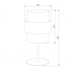 Настольная лампа TK Lighting 5893 Calisto White