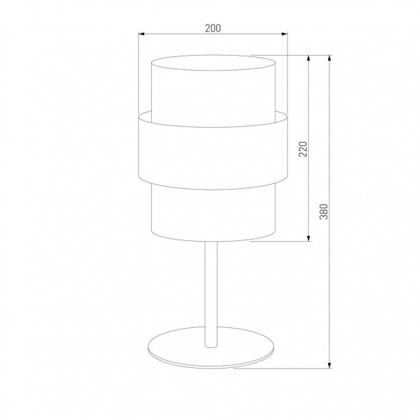 Настольная лампа TK Lighting 5893 Calisto White