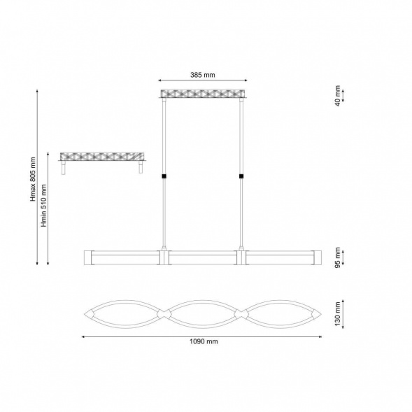 Подвесной светодиодный светильник Lucia Tucci Modena 172.3 LED