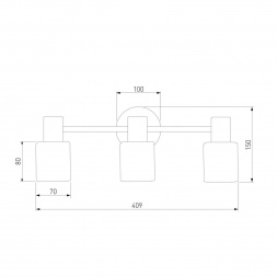 Спот Eurosvet Corso 20089/3 бронза