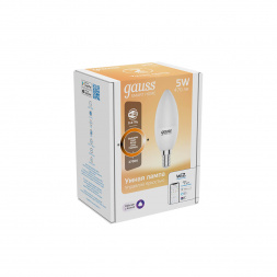 Лампа светодиодная диммируемая Gauss Smart Home E14 5W 2700K матовая 1100112